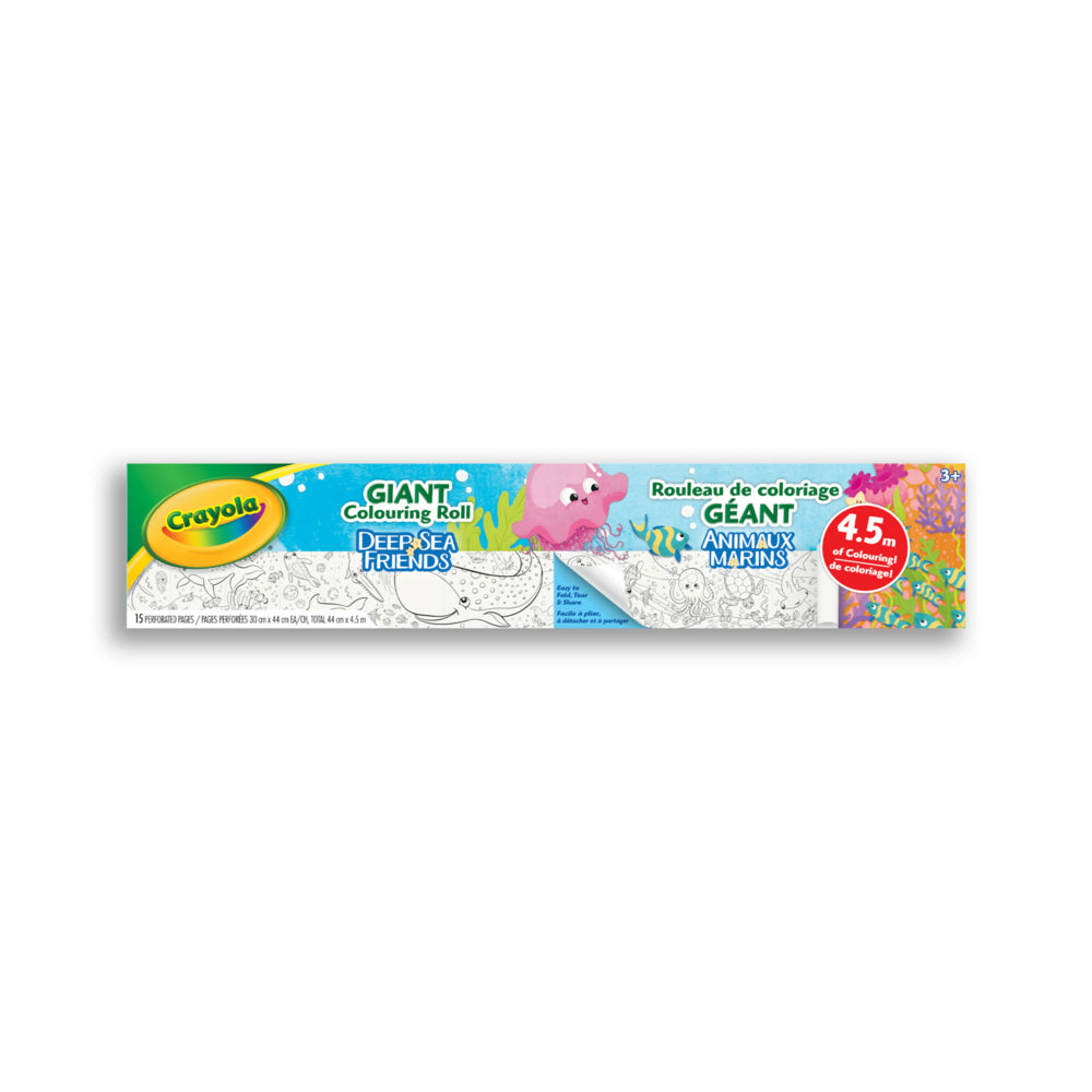 Image of Crayola Deep Sea Friends Giant Colouring Roll