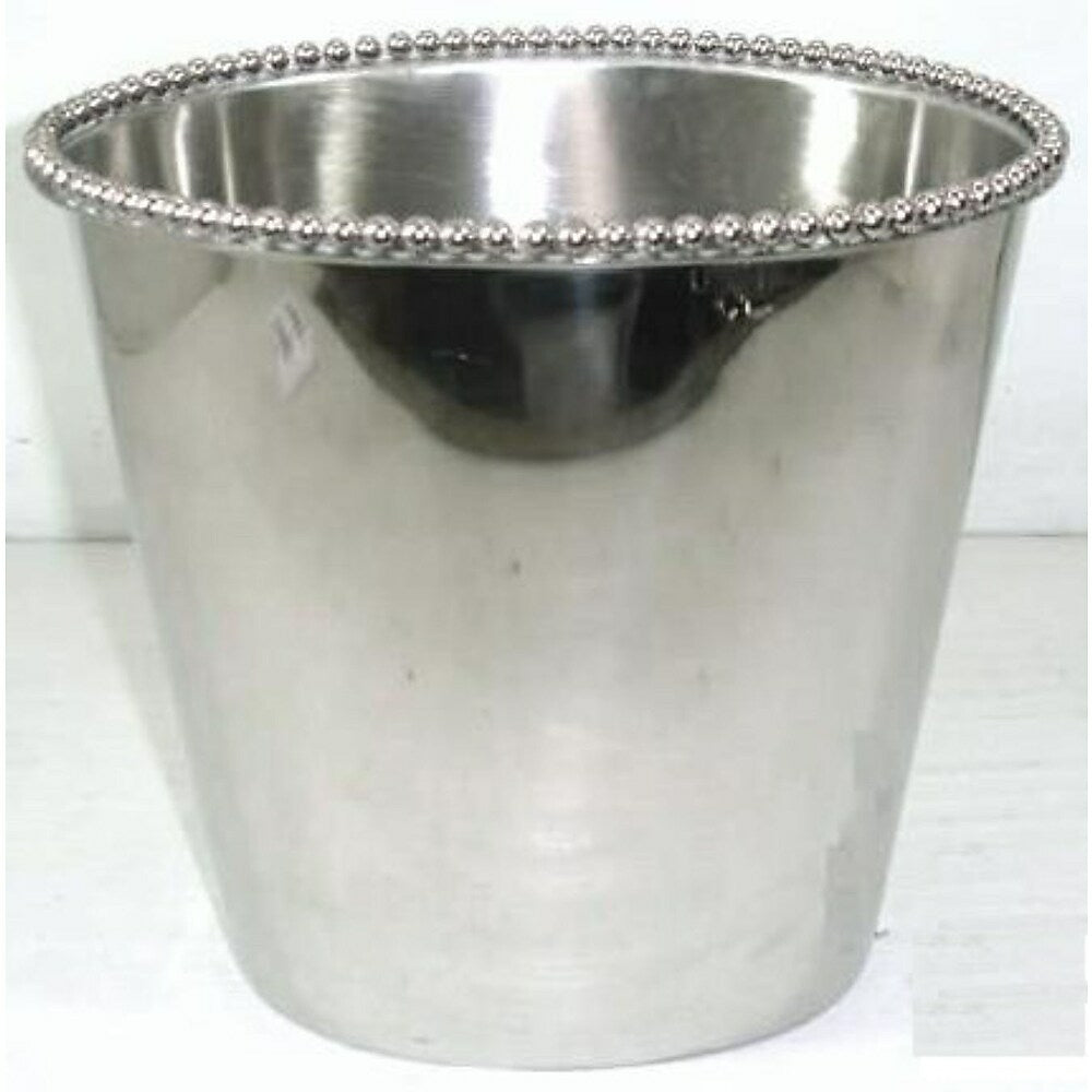 Image of Elegance Bead Champagne Ice Bucket, Grey