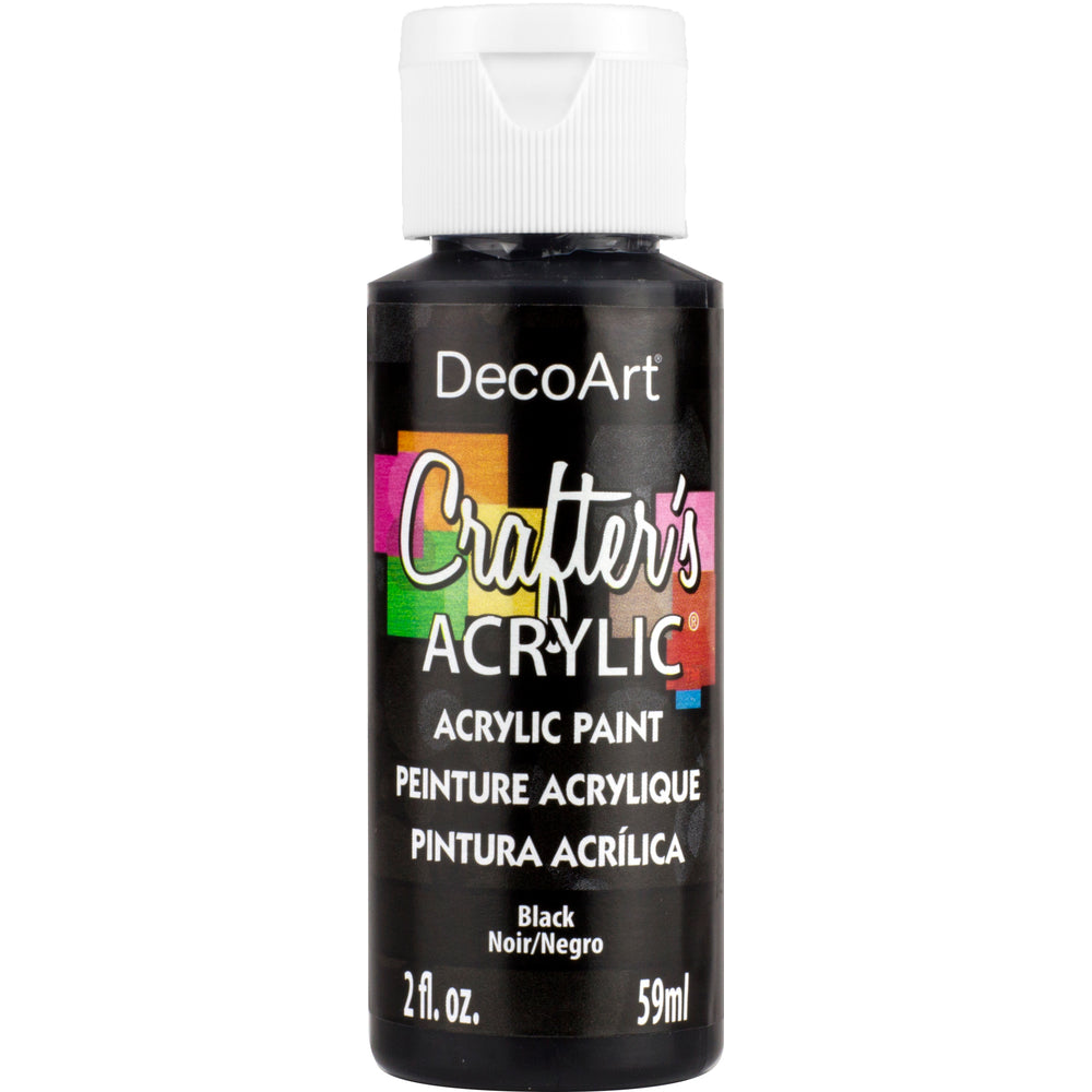 Image of DecoArt 2oz Crafters Acrylic Paint - Black