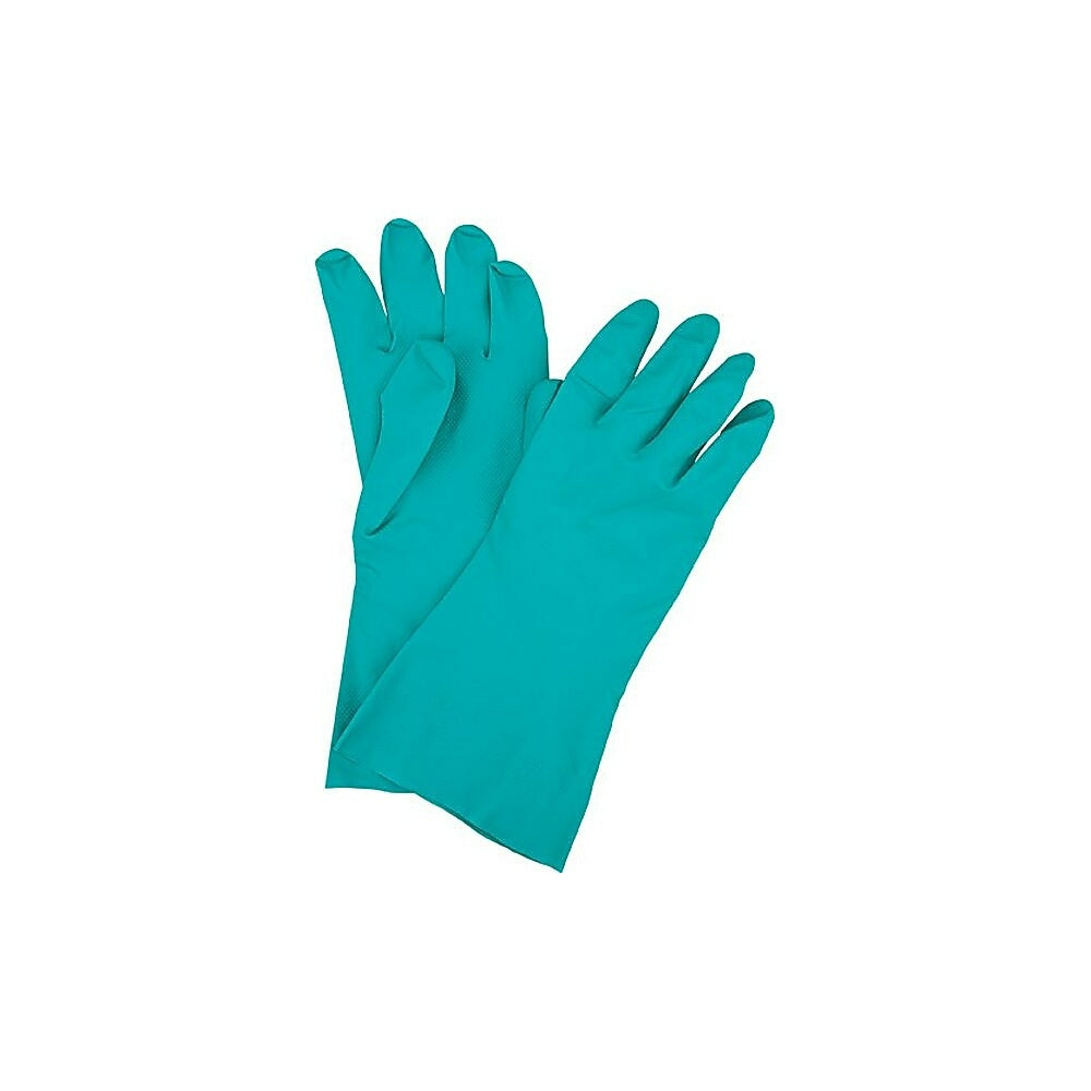 Image of Zenith Safety Green Gloves, Size Medium/8, 13" L, Nitrile, 11 mil - 36 Pack