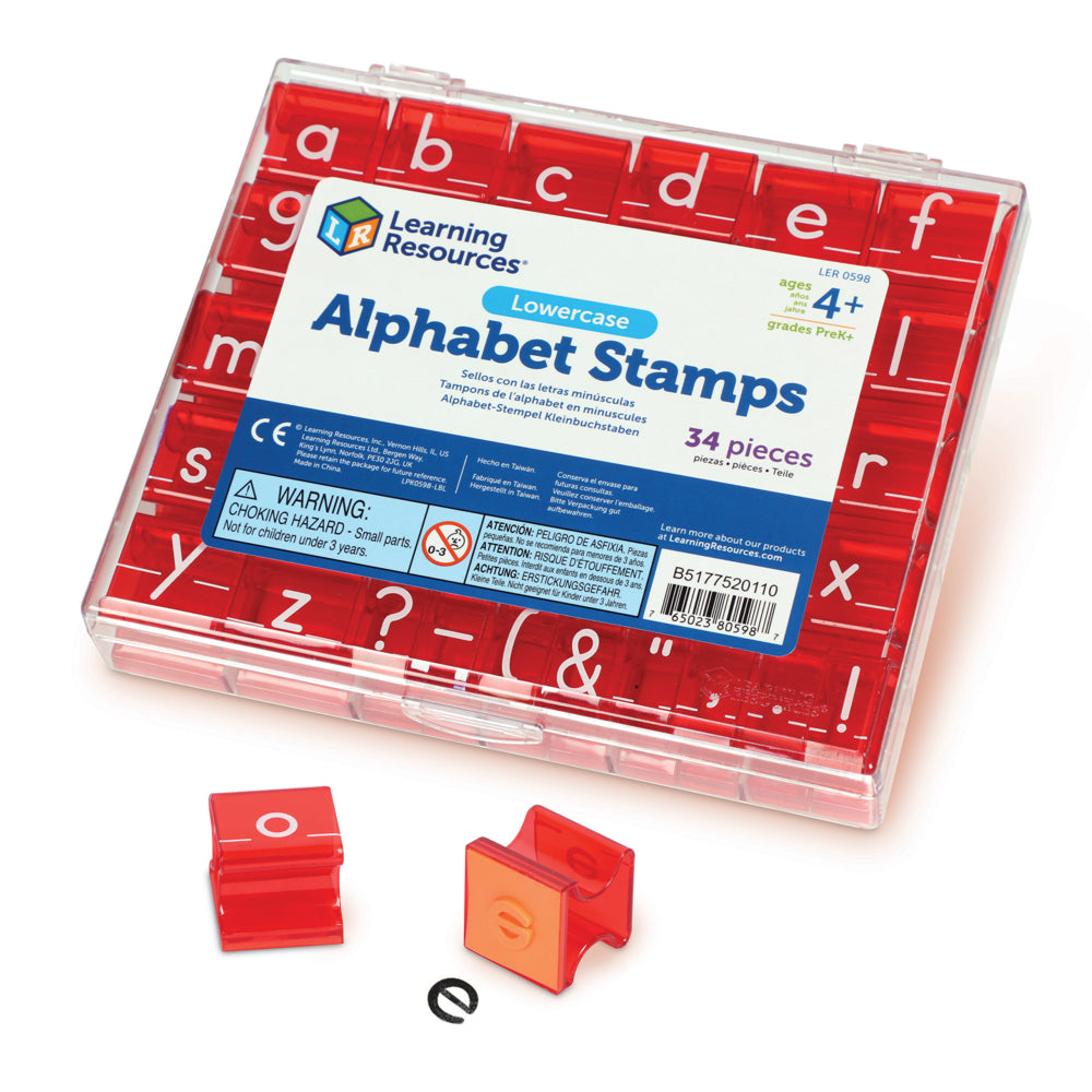 Image of Learning Resources Stamp Set Lowercase Alphabet, 2 Pack (LER0598)