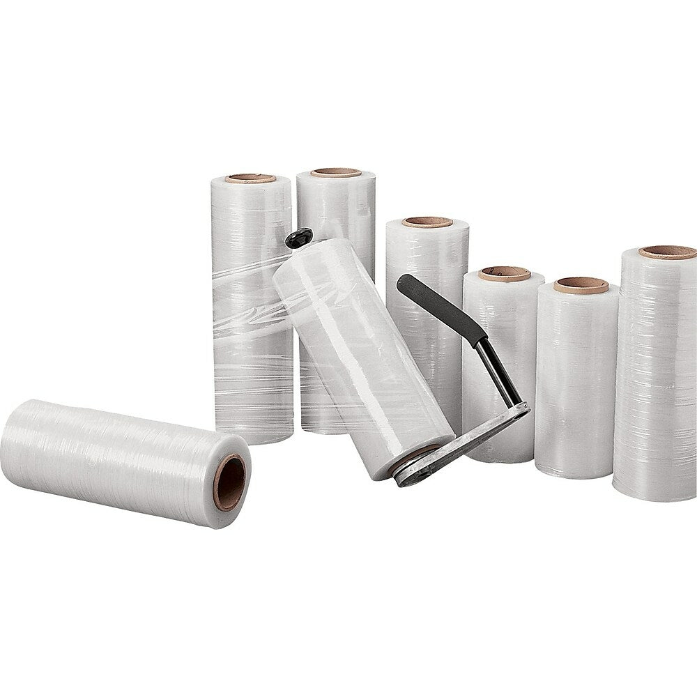 Image of Staples Handheld Blown Stretch Wrap - 70 Gauge 18" x 1 -500' - 4 Pack