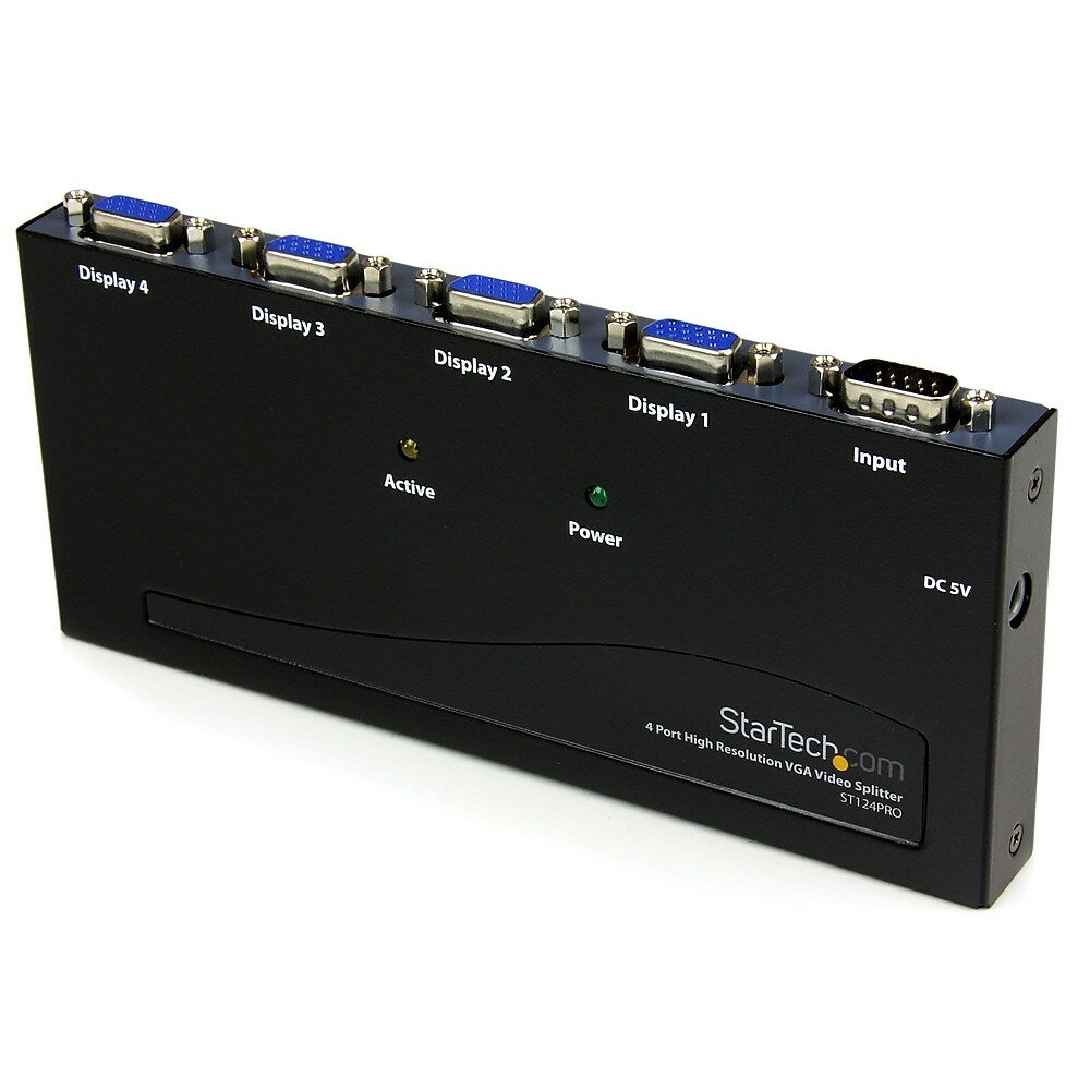 Image of StarTech High Resolution VGA Video Splitter, 350 MHz, 4 Port
