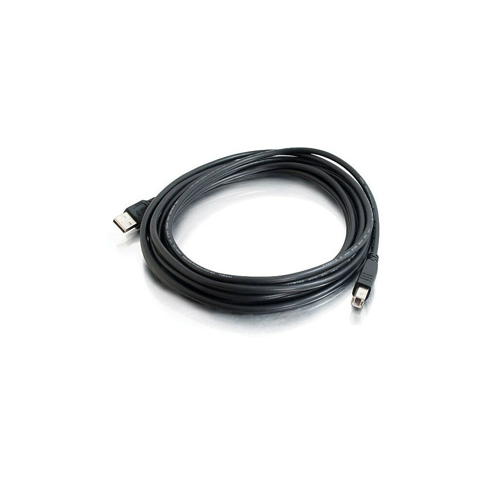 Image of C2G USB 2.0 A/B Cable, 5m/16.4', Black