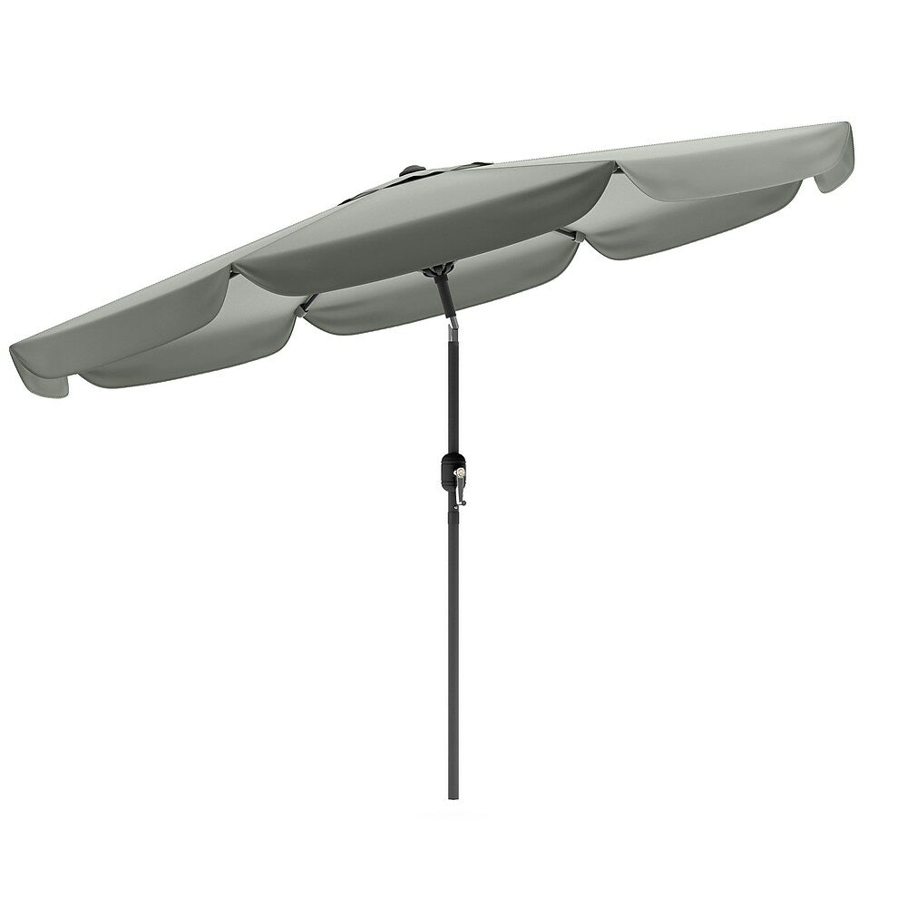 Image of CorLiving PPU-230-U Tilting Patio Umbrella, Sand Gray, Grey