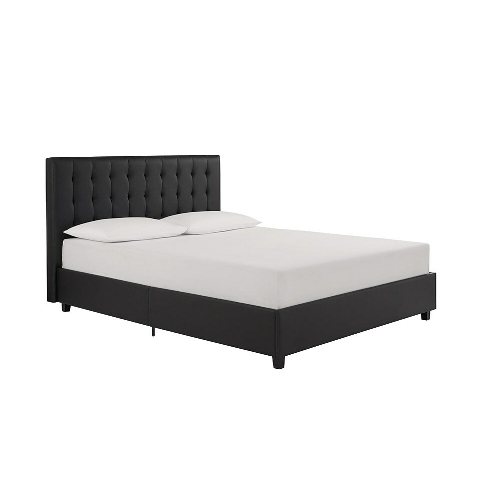 Image of DHP Emily Upholstered Bed Full - Black