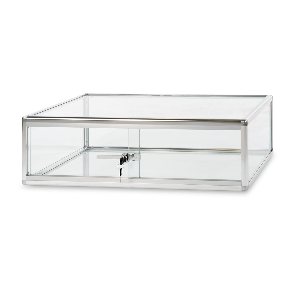 Image of Can-Bramar Econoline Countertop Glass Showcase with Lock - 30" D x 18" W x 9" H