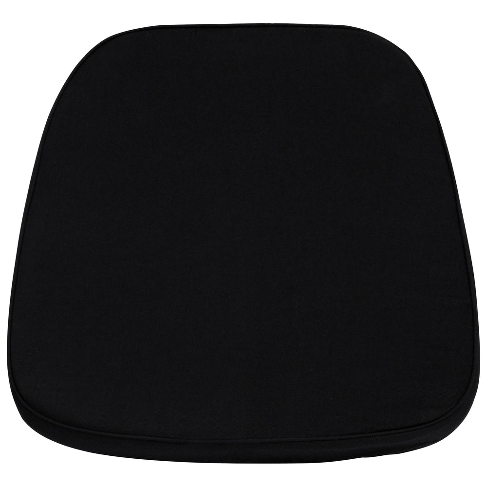 Image of Flash Furniture Soft Black Fabric Chiavari Chair Cushion