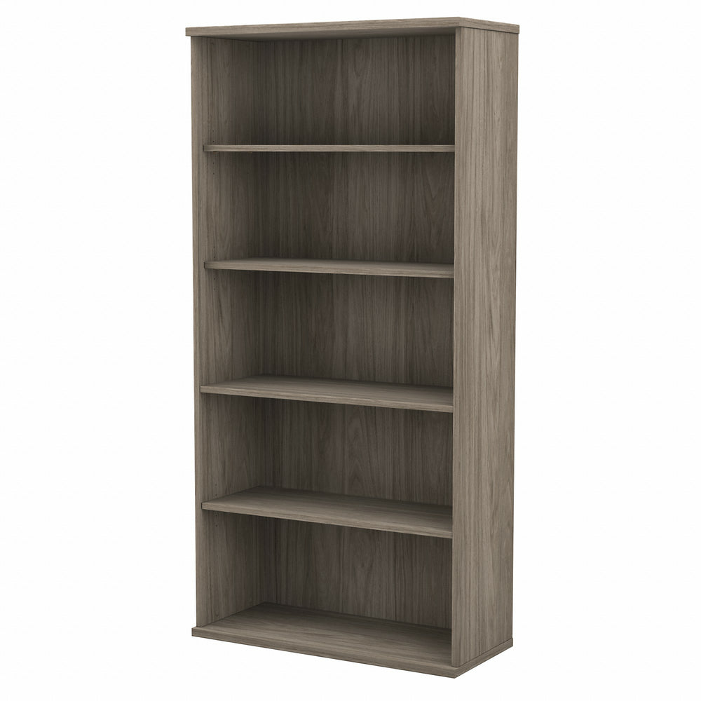 Image of Bush Business Furniture Studio C Tall 5 Shelf Bookcase - Modern Hickory