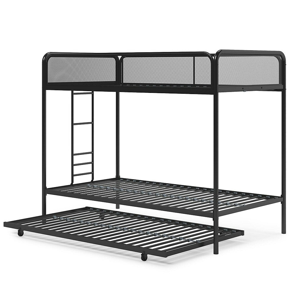 Image of DHP Triple Twin Bunk Bed - Black