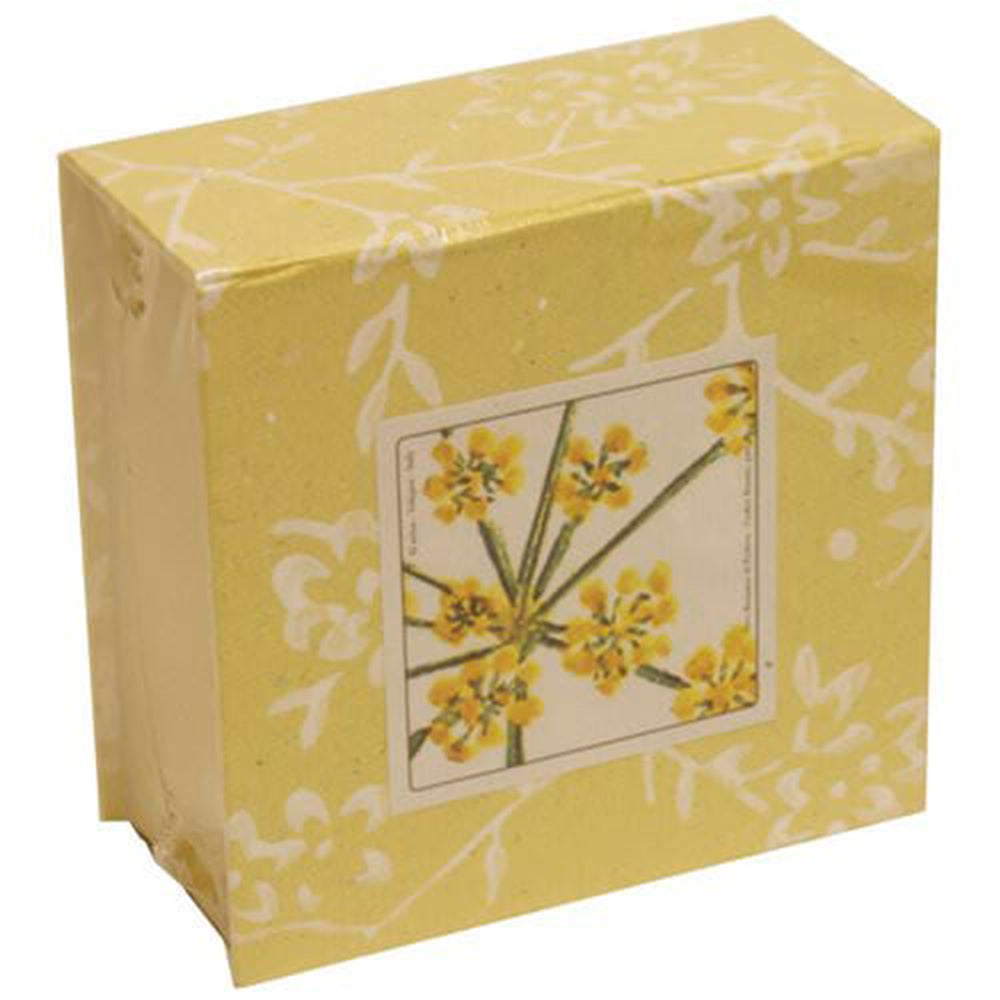 Image of JAM Paper Handmade Cube Note Pads - 4" x 4" - Yellow - 300 Sheets/Pad