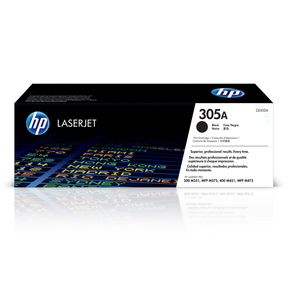 Image of HP 305A (CE410A) Black Original LaserJet Toner Cartridge