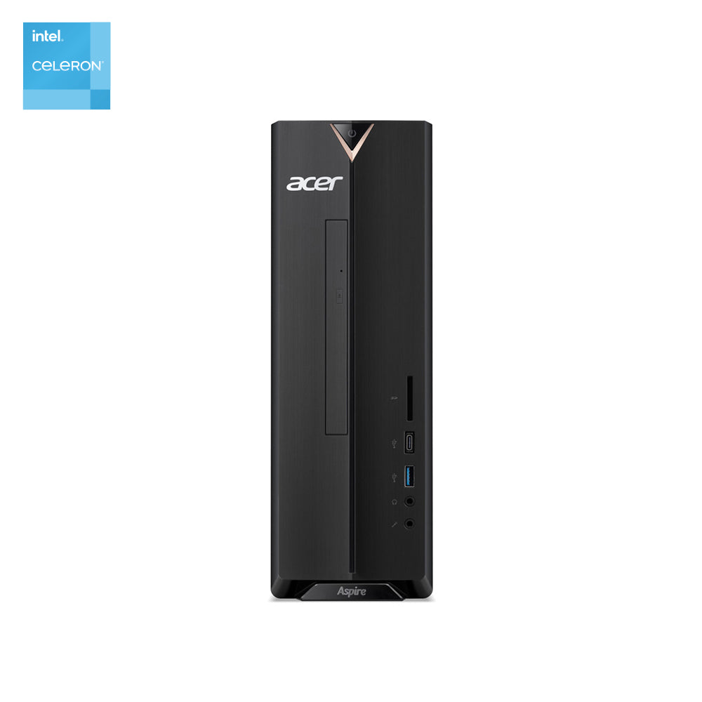 Image of Acer XC-840-ES11 SFF Tower Desktop Computer - Intel Celeron N4505 - 512GB SSD - 8GB RAM - Windows 11, Black