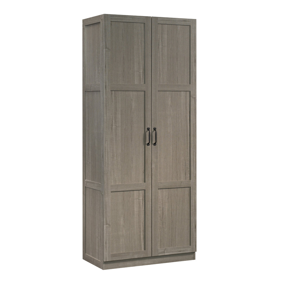 Image of Sauder Miscellaneous Storage Storage Cabinet - 71.1" H - Silver Sycamore (426125), Brown