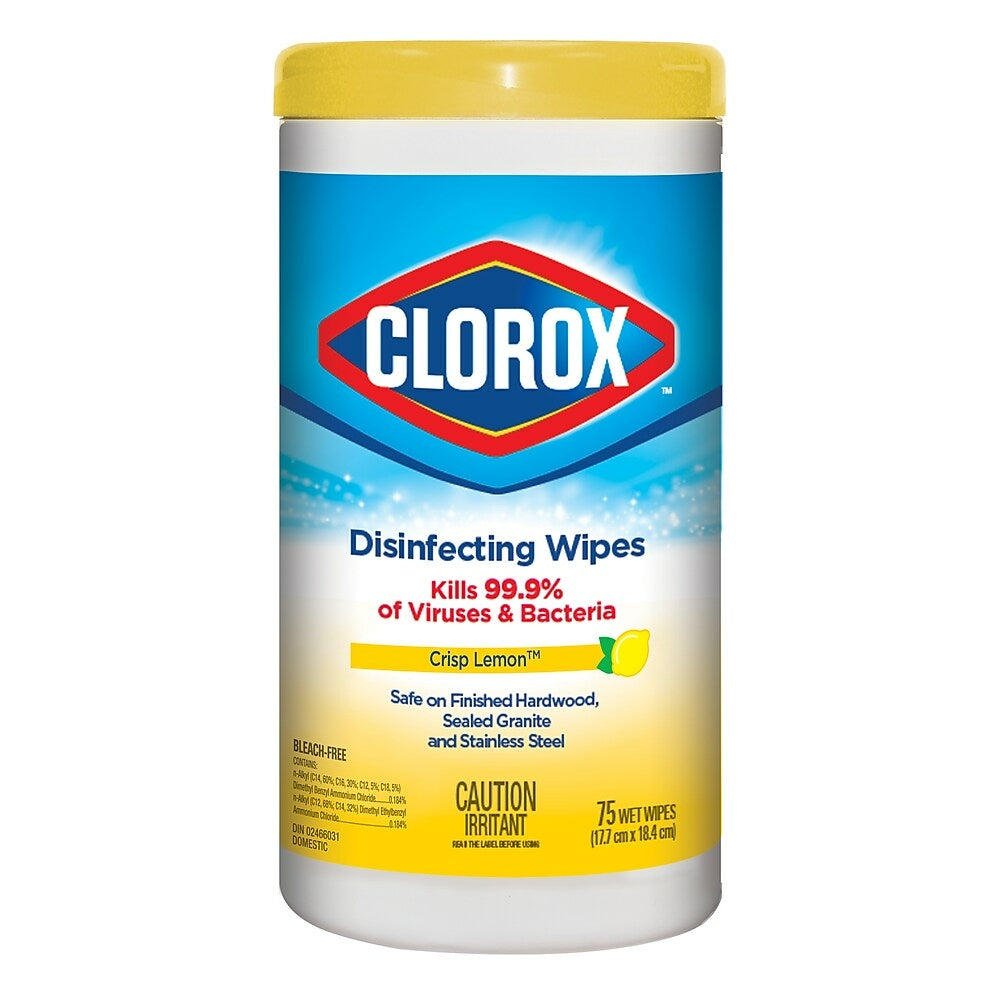 Image of Clorox Disinfecting Wipes - Lemon Scent - 75 Wipes