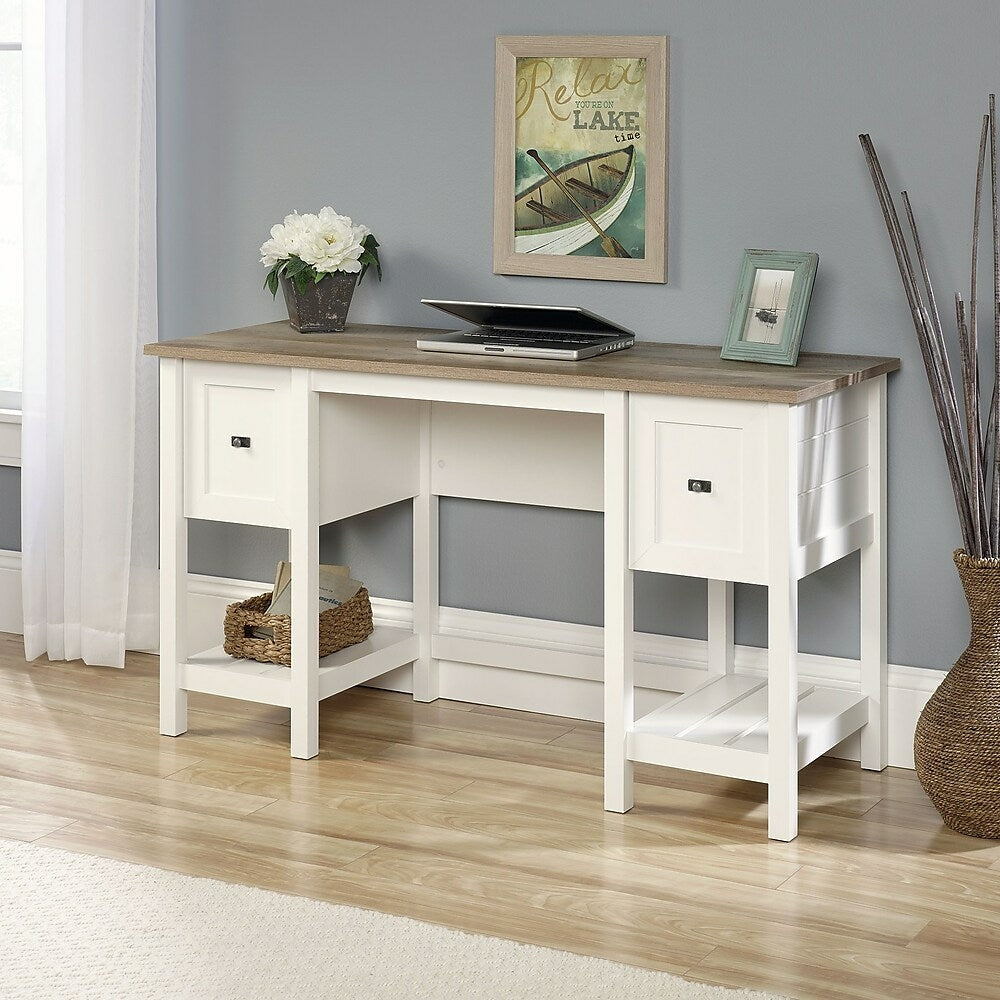 Image of Sauder Cottage Road Desk, Soft White