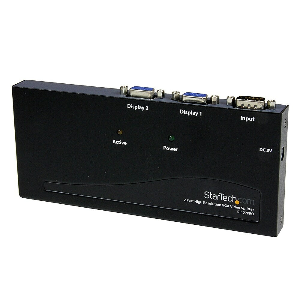 Image of StarTech High Resolution VGA Video Splitter, 350 MHz, 2 Port