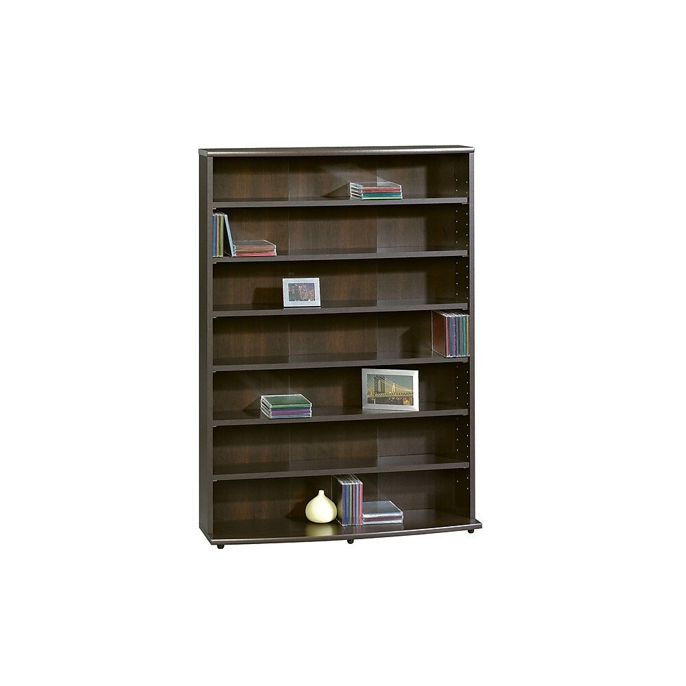 Image of Sauder Multimedia Storage Tower, Cinnamon Cherry