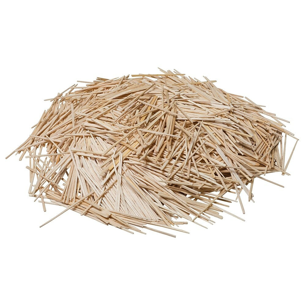 Image of Spectra 369001 Flat Wood Toothpick, Natural Wood, 15000 Pack (CK-369001)