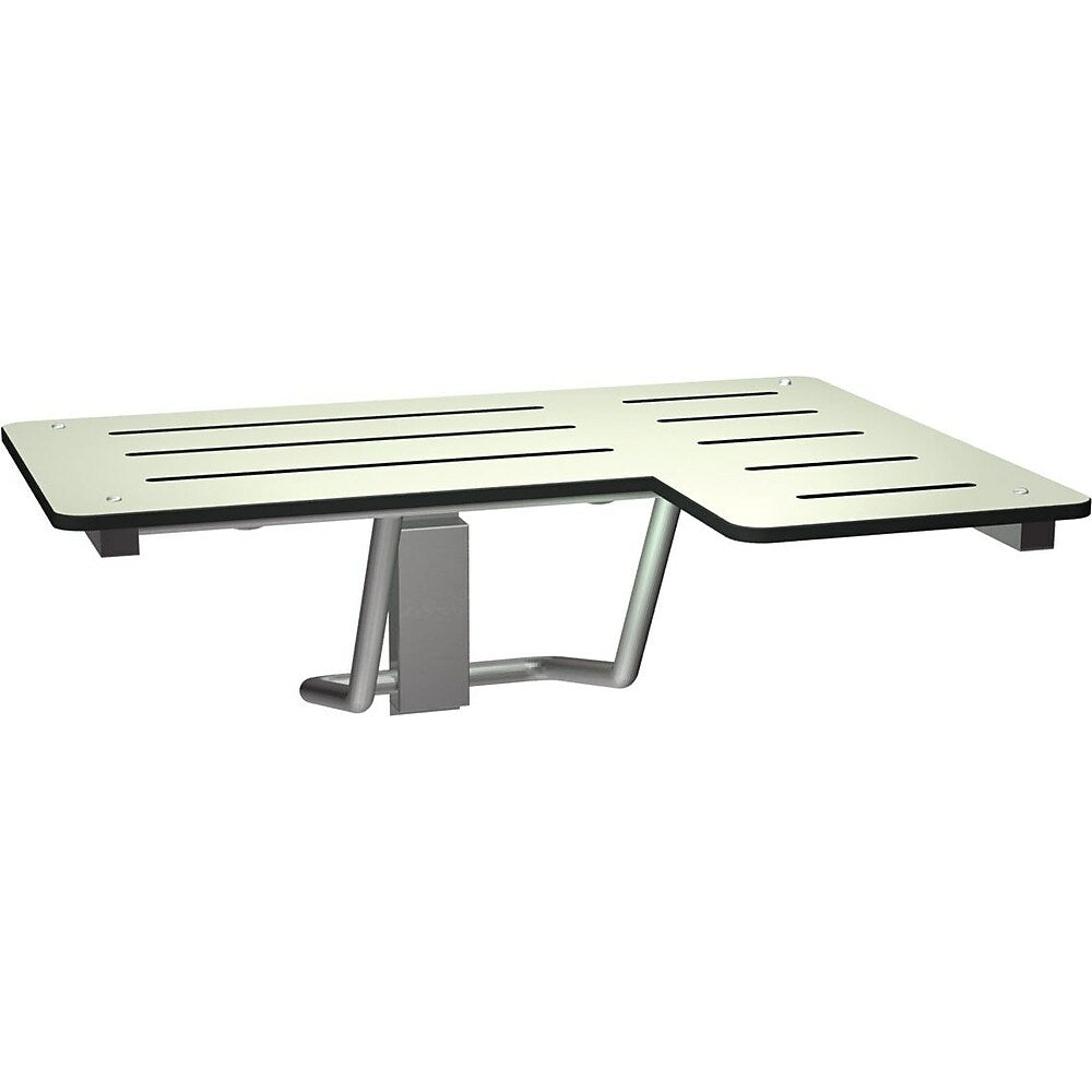 Image of ASI Folding Shower Seat, Left Hand, Satin Finish