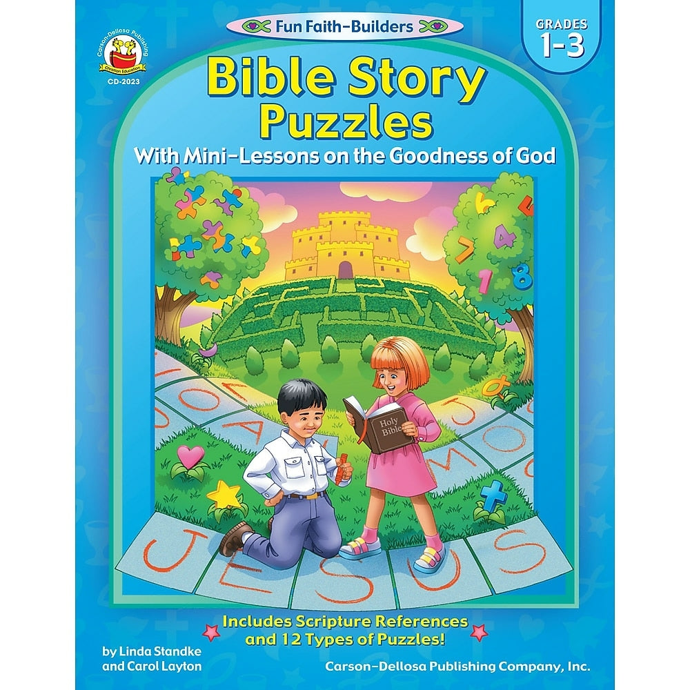 Image of eBook: Christian 2023-EB Bible Story Puzzles - Grade 1 - 3