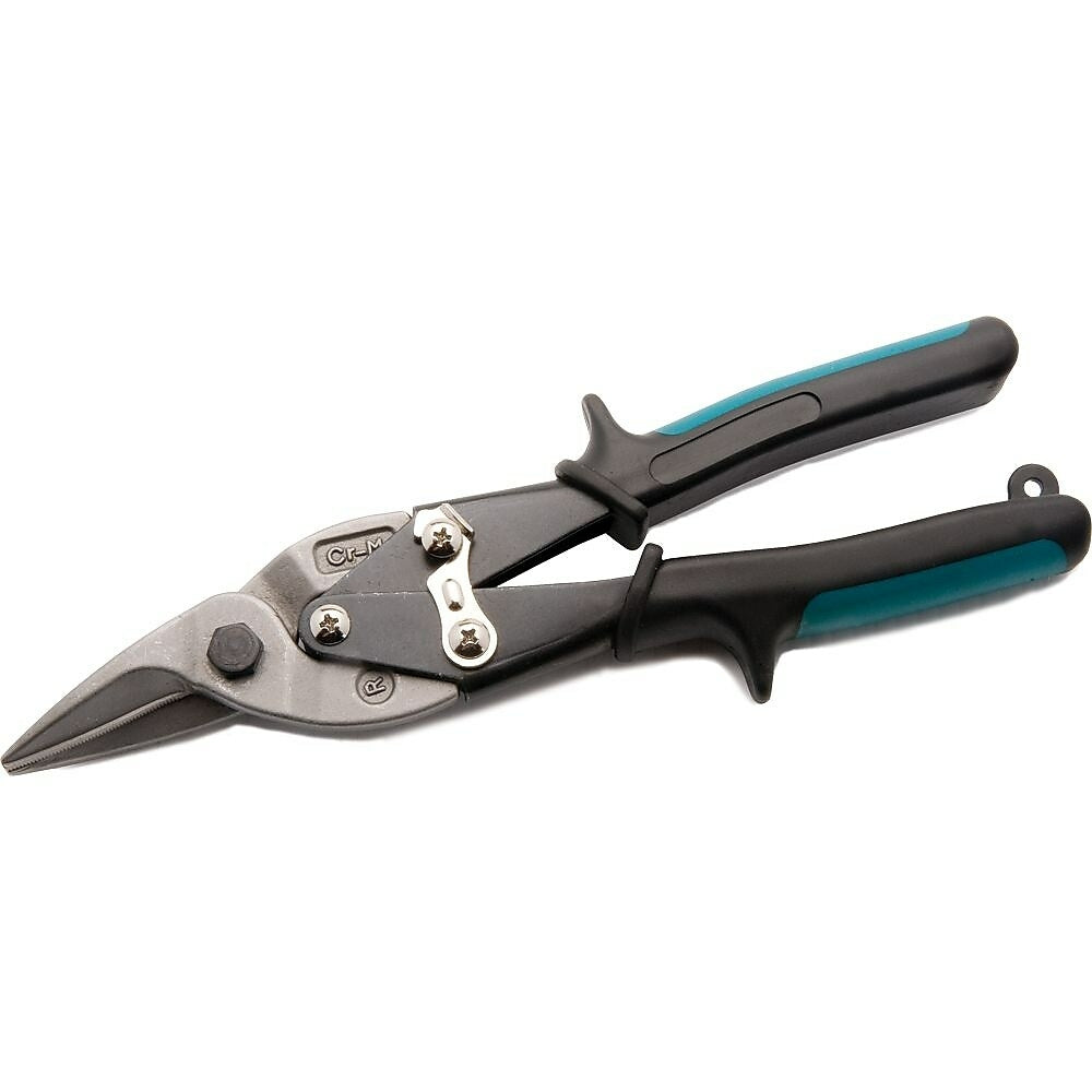 Image of Dynamic Tools 10" Aviation Snips, Cuts Right, Green Handle