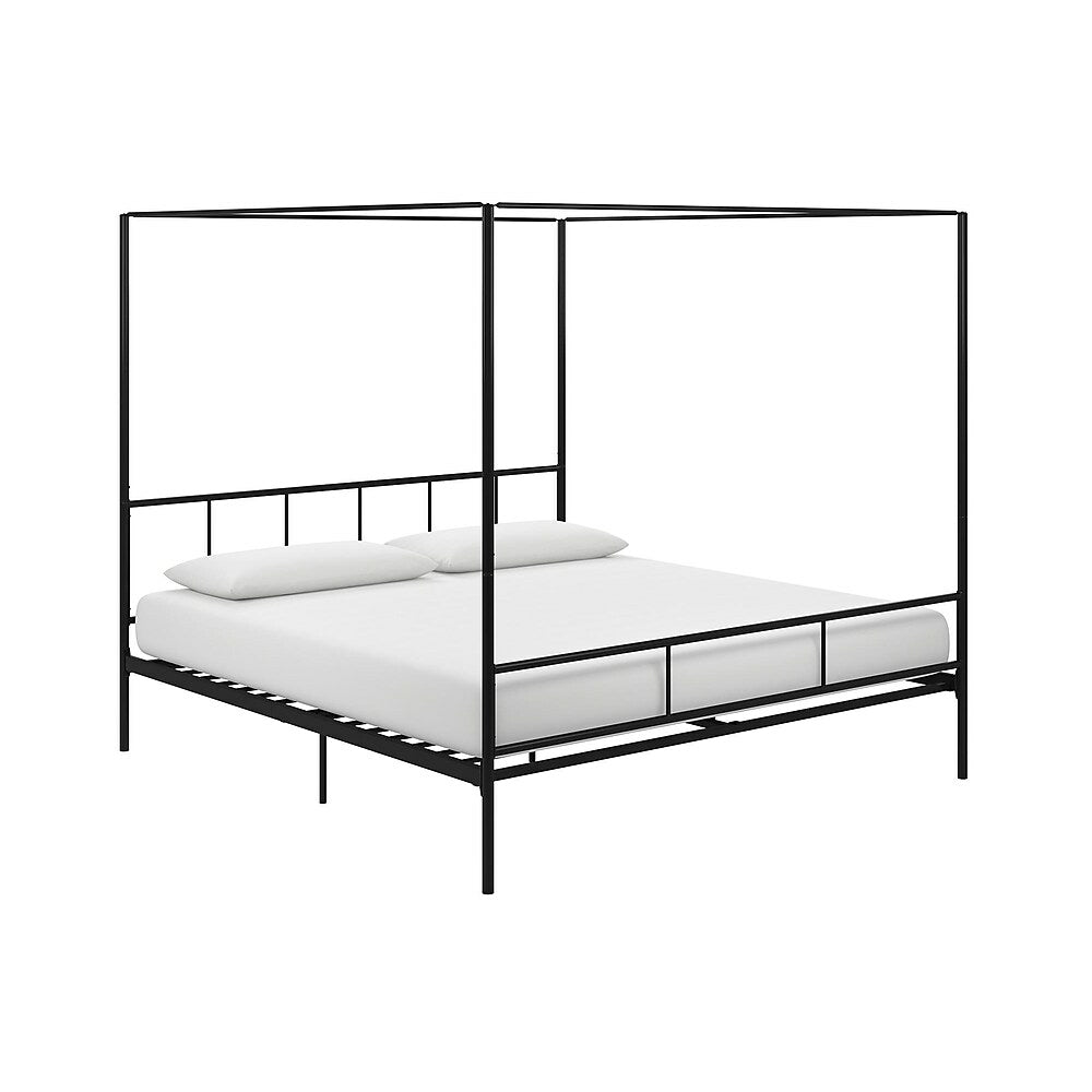 Image of Novogratz Marion Canopy Bed, King, Black