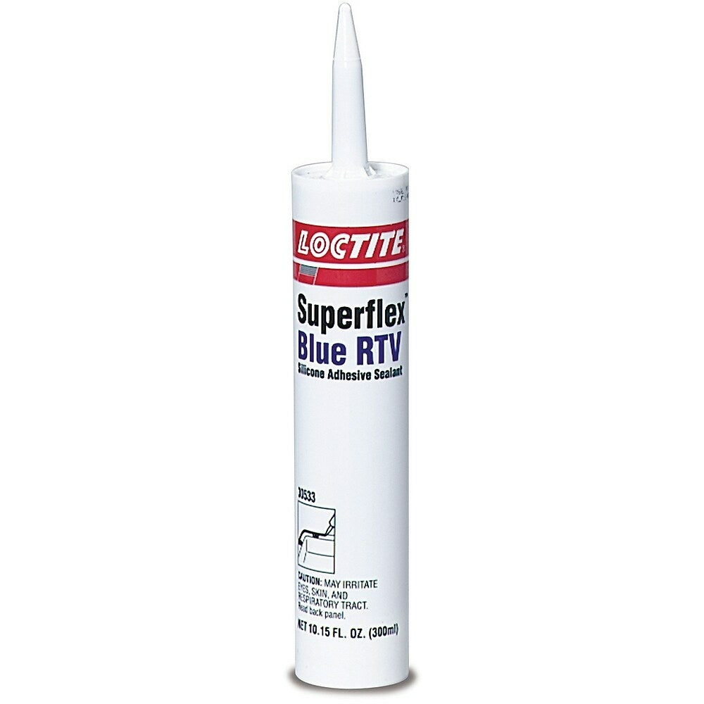 Image of Loctite Superflex Rtv Silicone Adhesive Sealant, 300 Ml, Cartridge, Blue - 4 Pack