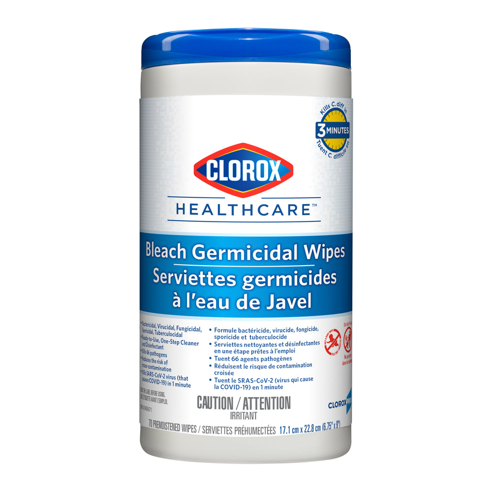 Image of Clorox Healthcare Bleach Germicidal Wipes - 70 Count