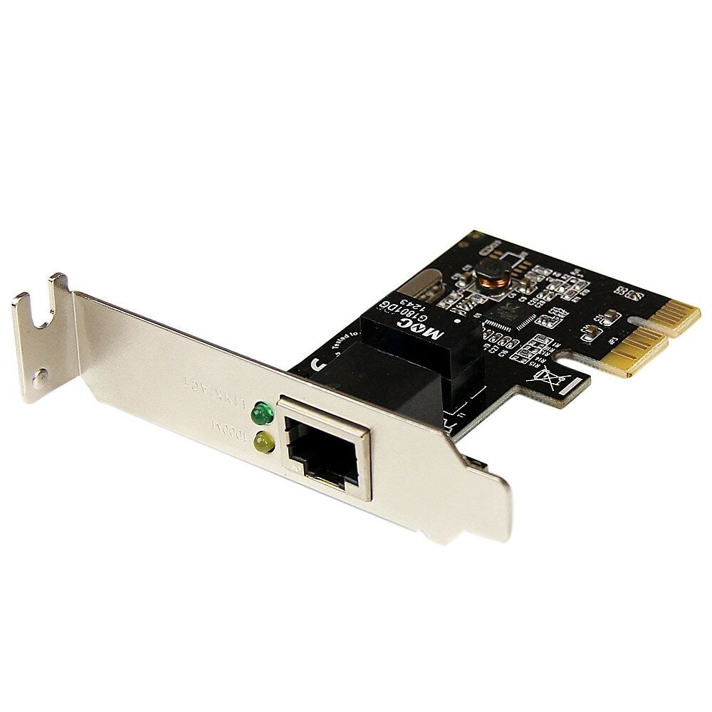 Image of StarTech PCI Express PCIe Gigabit NIC Server Adapter Network Card, Low Profile, 1 Port