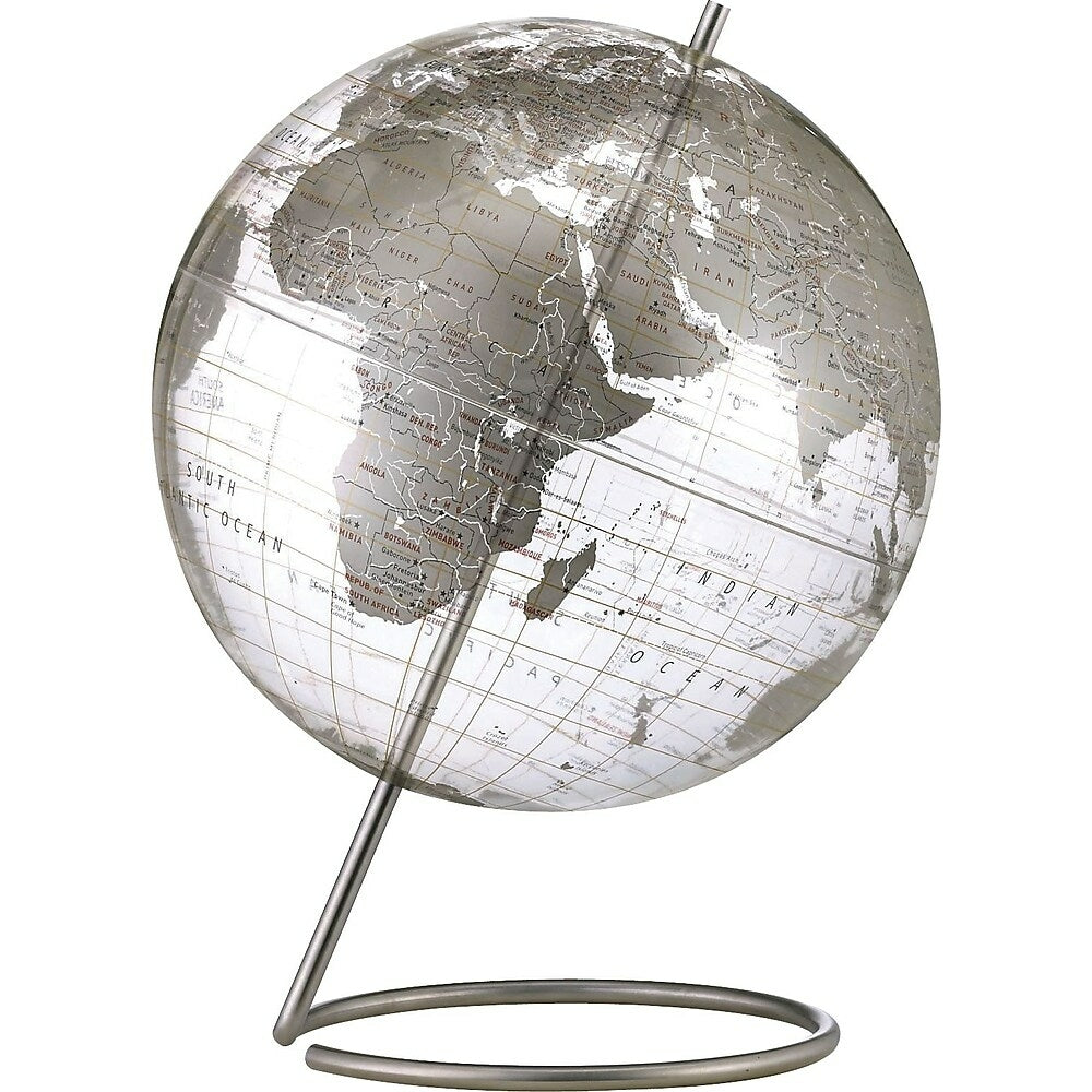 Image of Replogle Crystal 12" Marquise Desk Globe, Silver