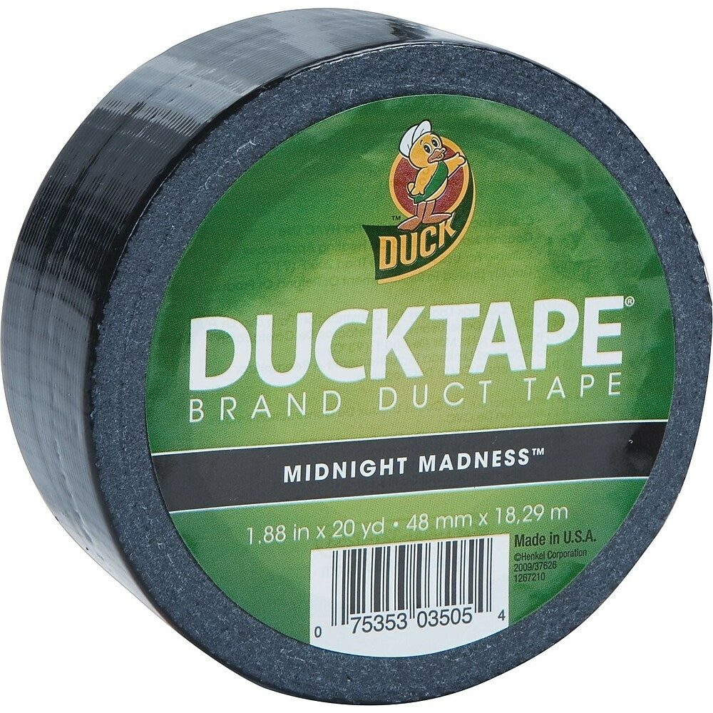 Image of Colour Duck Tape Brand Duct Tape, Midnight Madness (Black)