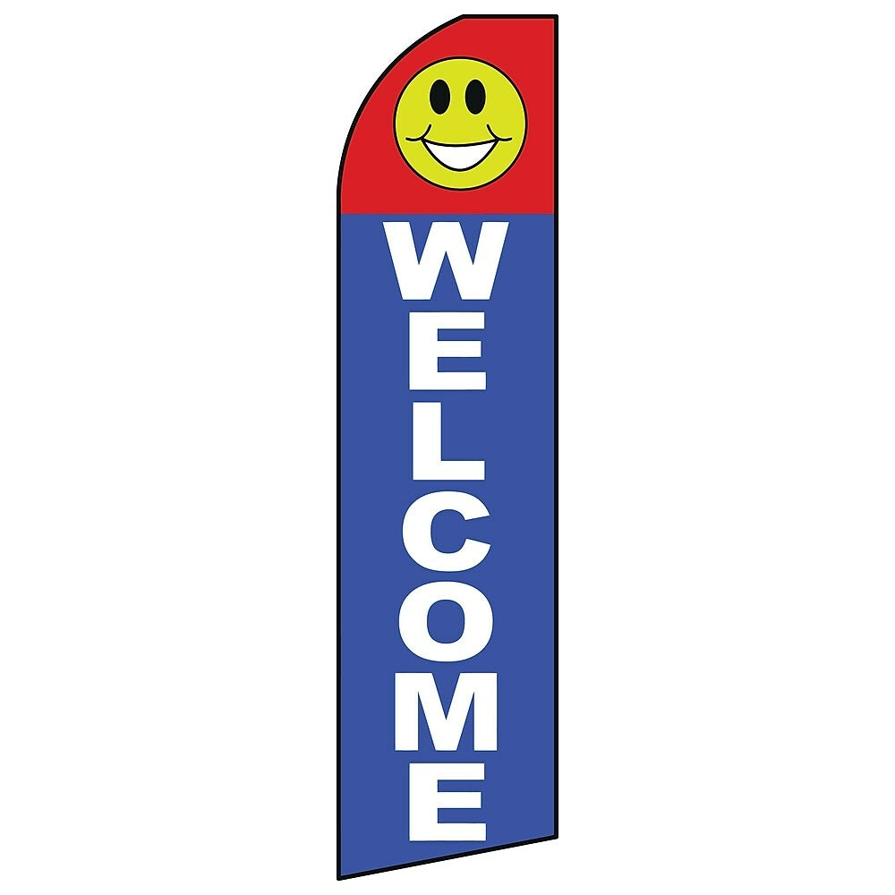 Image of Swooper Message Banner Kit With Pole & Ground Spike, Welcome