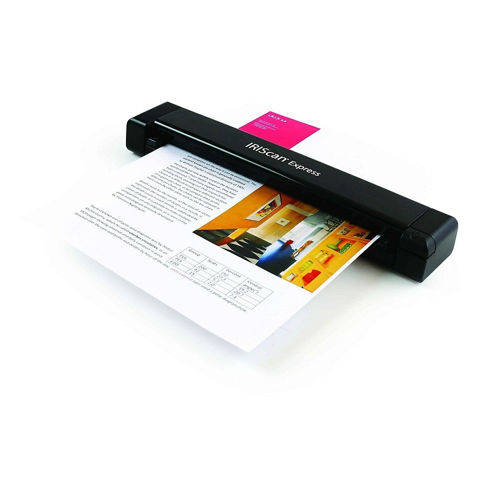 Image of IRIS IRIScan Express 4 USB Portable Portable Scanner - Black