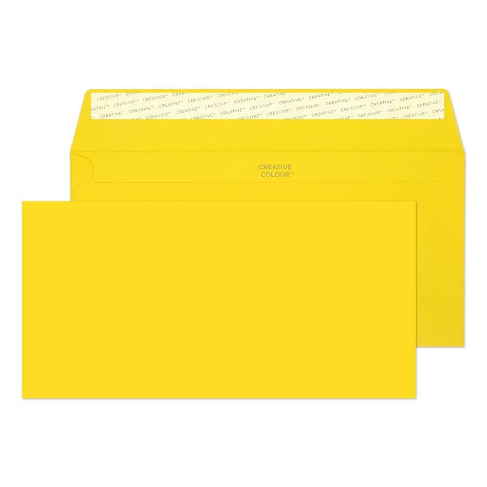 Image of Blake Creative Color Bright Yellow Invitation Envelopes - 4 1/2" W x 9" L - Banana Yellow - 25 Pack, Banana_Yellow