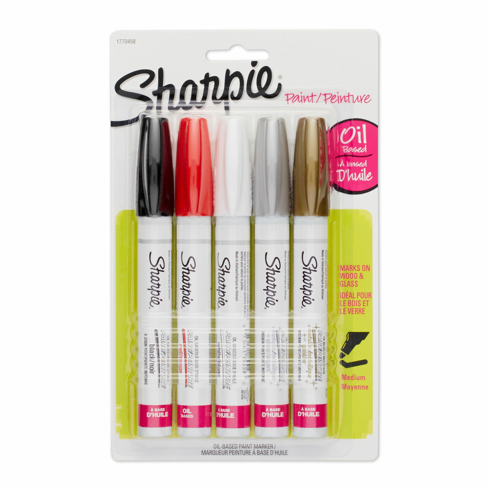 Image of Sharpie Oil-Based Medium Point Paint Markers - Assorted - 5 Pack