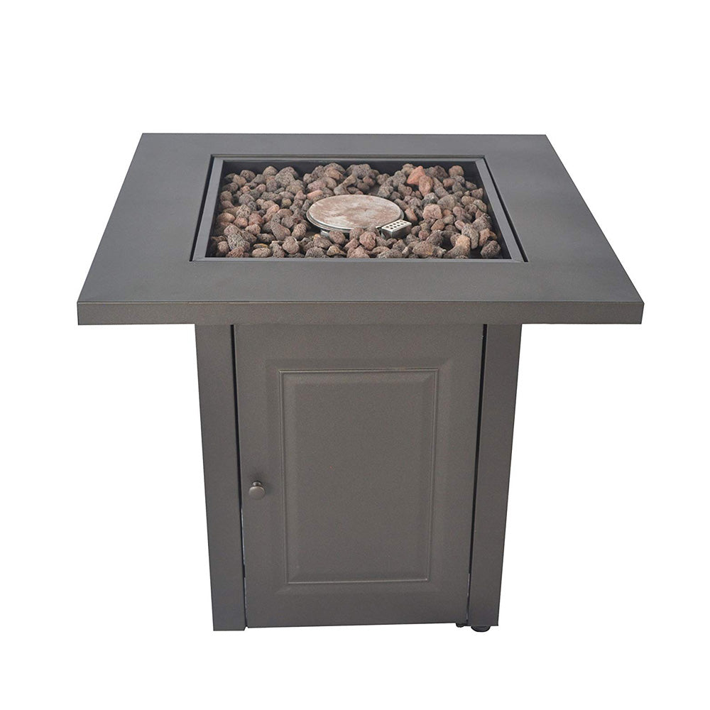 Image of Legacy 28" Square Fire Pit - Matte Black Finish