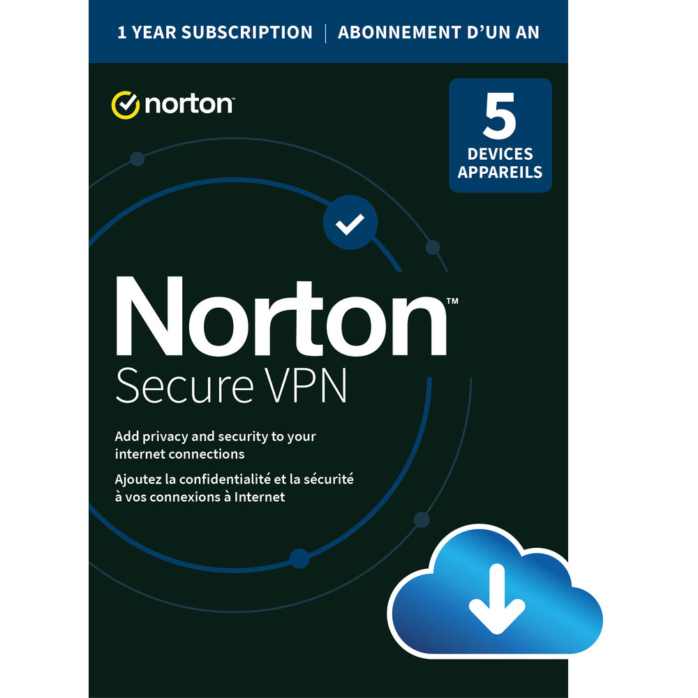 Image of Norton Secure VPN - 5 Device - 1 Year [Download]