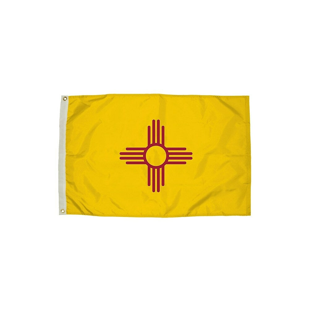Image of Flagzone New Mexico Flag with Heading and Grommets, 3' x 5' (FZ-2302051)