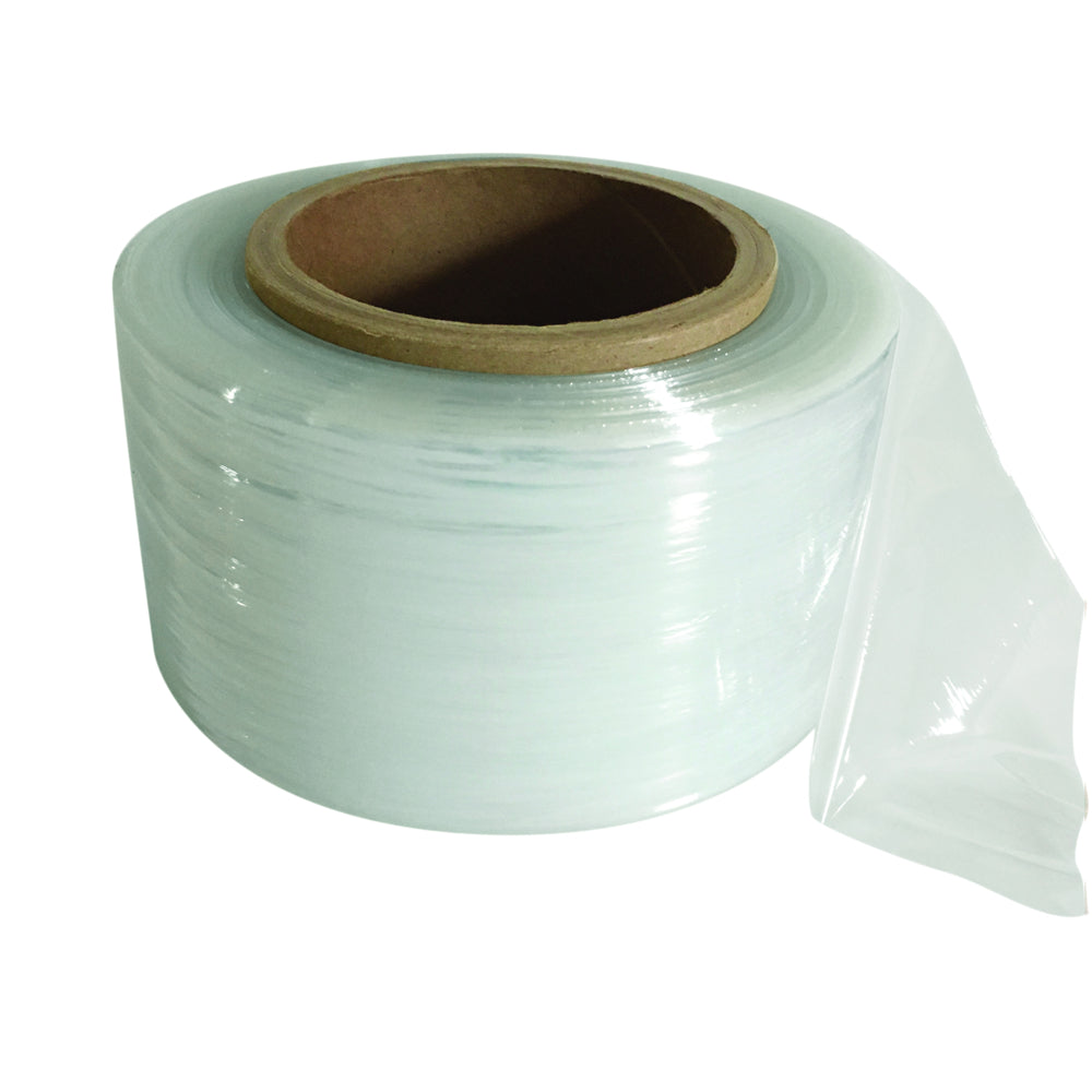 Image of Malpack Banding Stretch Film Wrap - High Performance - 3" x 1000' - 80 Gauge - Clear - 18 Pack