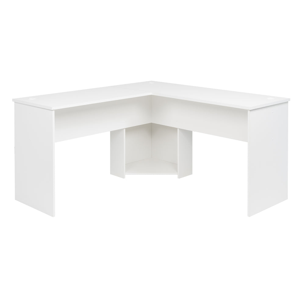 Image of Prepac L-shaped Desk - White