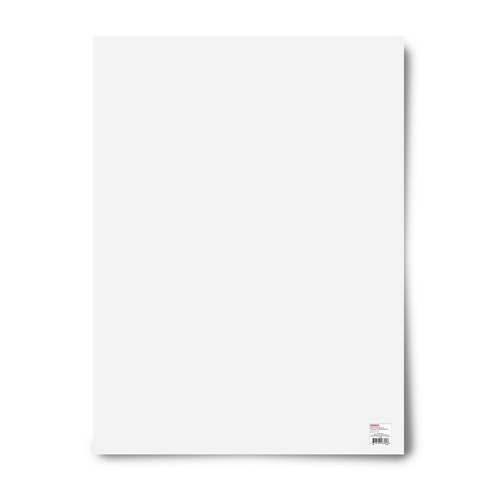 Image of Staples Recycled Poster Board - 22" x 28" - White