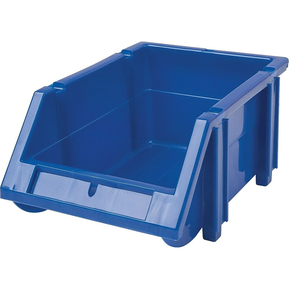 Image of Hi-Stak Plastic Bins, Blue, CB260, 12 Pack