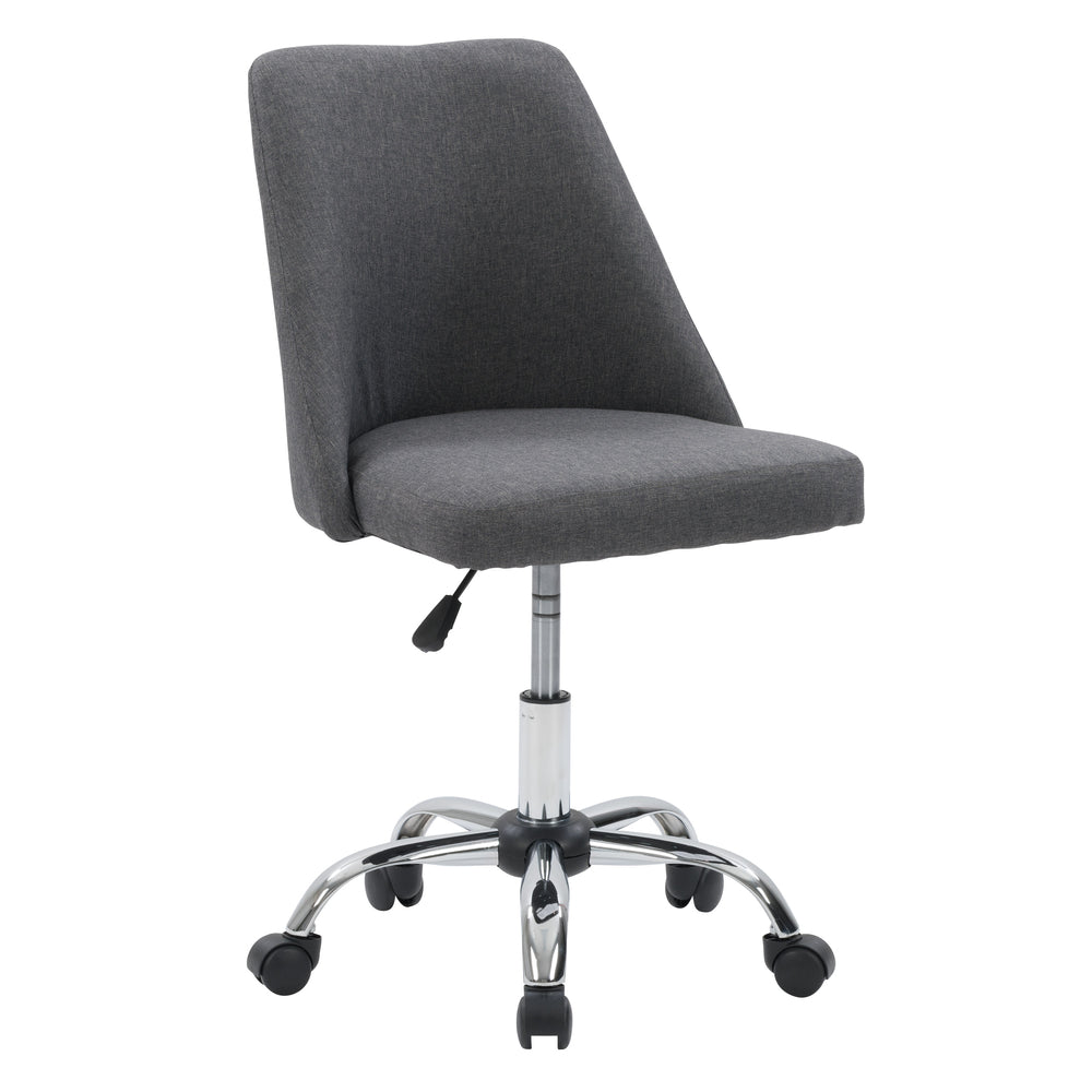 Image of CorLiving Marlowe Upholstered Armless Task Chair - Dark Grey