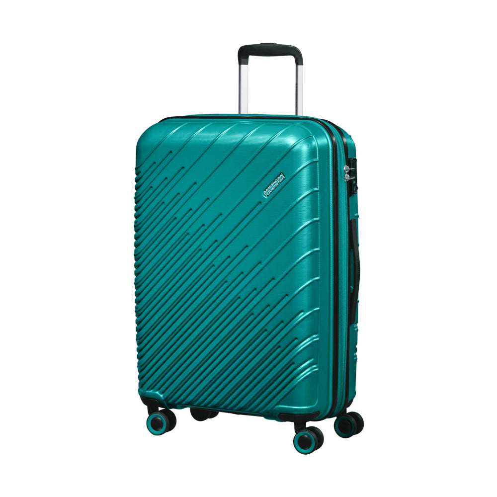 Image of American Tourister Speedstar Spinner Luggage - Expandable - Medium - Deep Turquoise