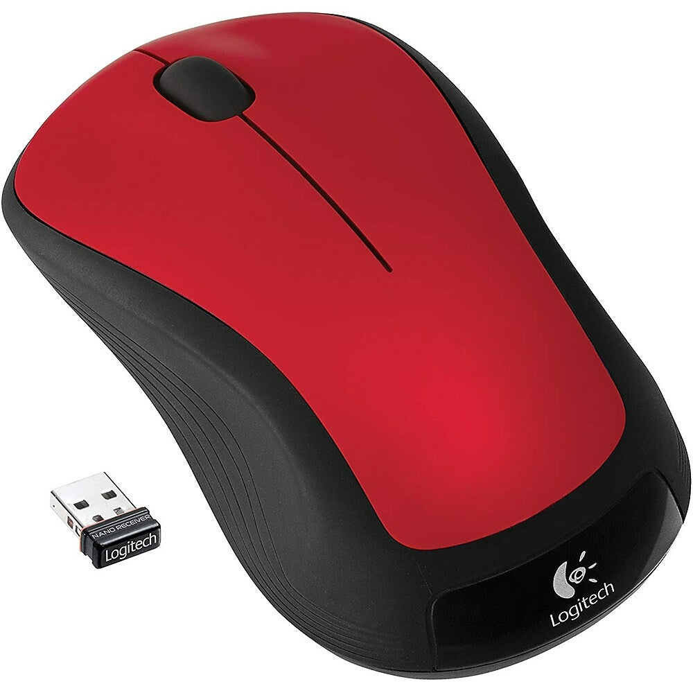 Image of Logitech M310 Wireless Mouse - Glossy Red