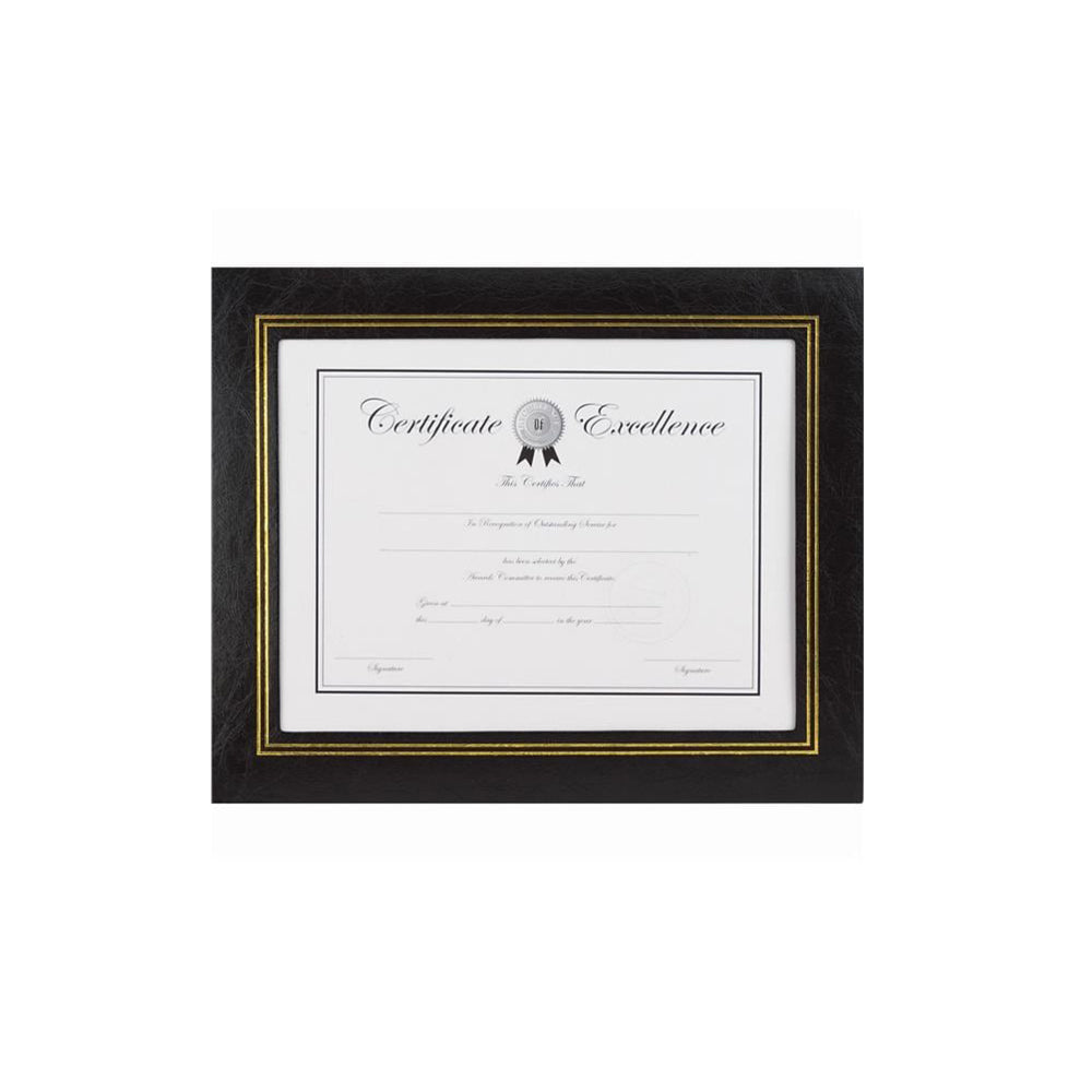 Image of Staples Leather Frame - Letter Size - Black - 2 Pack