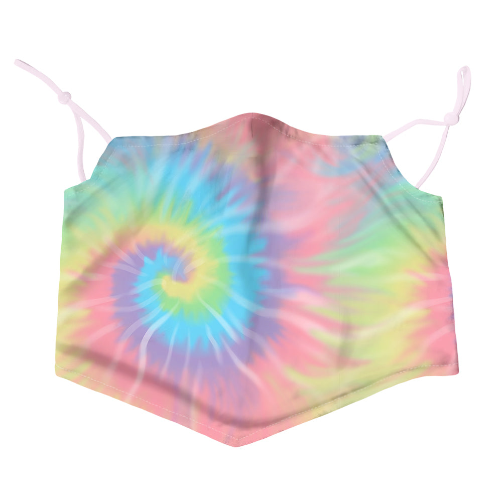 Image of Oliver's Labels 2-Ply Non-Medical Kids Scarf Face Mask - Tie Dye