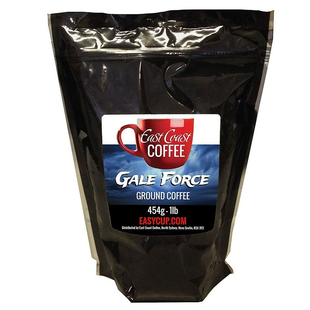 Image of East Coast Coffee Gale Force Ground Dark Roast Intense Coffee Bag - 1Lb