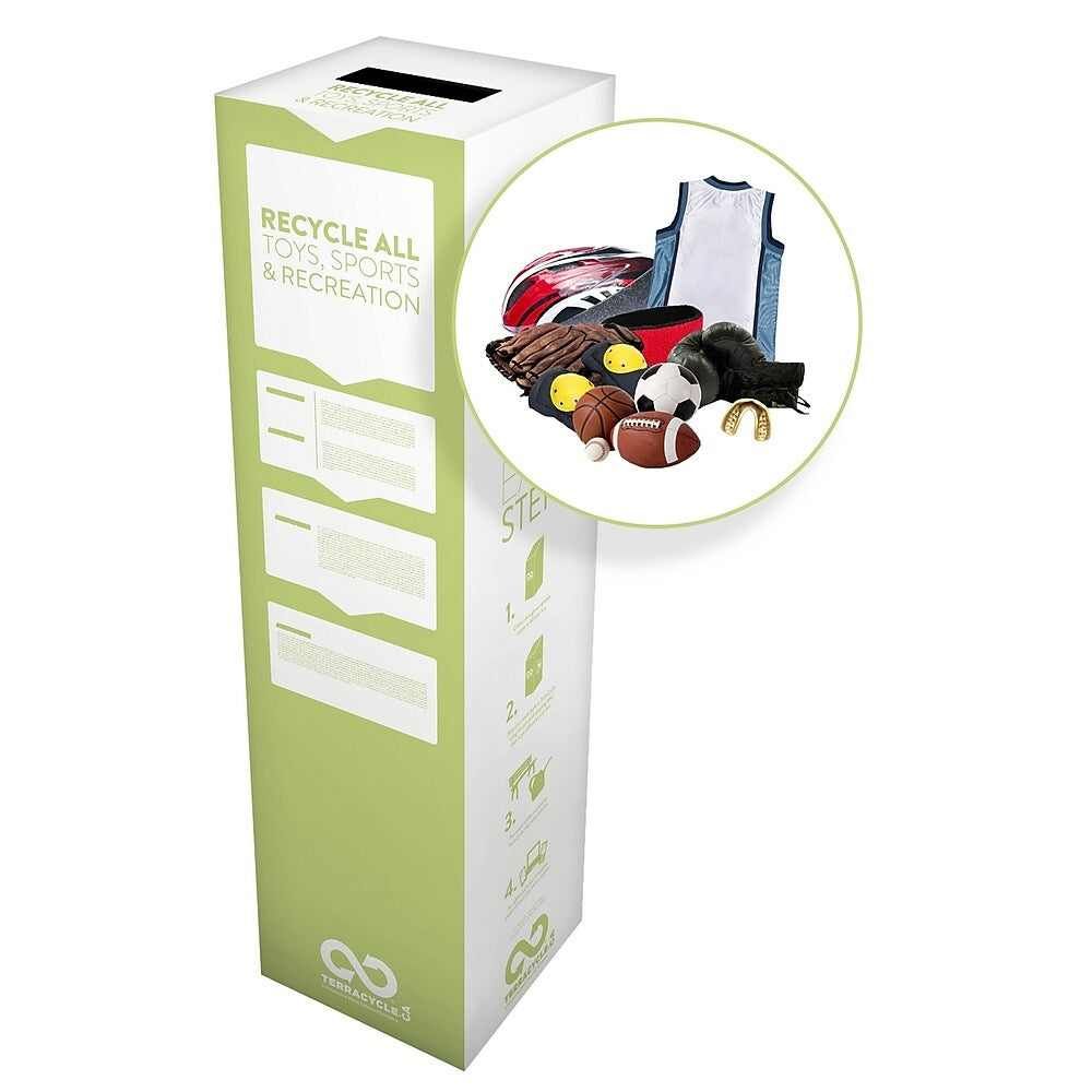 Image of TerraCycle Toys - Sports and Recreation Zero Waste Box - 10" x 10" x 18" - Small